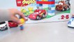 Disney Cars Lego Duplo Lightning McQueen Mater Play Doh Toy Surprise Toys-Px8Jv3