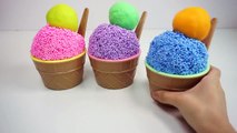 Learn Colors Clay Foam Ice Cream Cups Surprise Toys Minions Spiderman Hello Kitty Toys Story-ECF