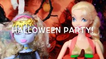 HALLOWEEN PRANK Barbie Frozen Monster High Doll Parody Play-Doh Halloween Costumes DIY KIDS Trick-iu