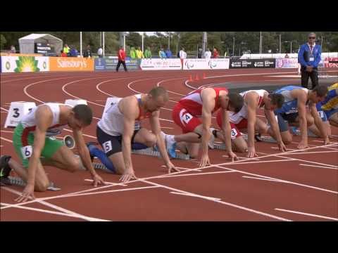 Men's 100m T13 | final | 2014 IPC Athletics European Championships Swansea