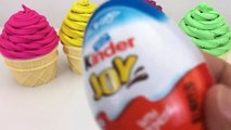 Baby Doll Kinder Joy Ice Cream Cups Surprise Toys Doraemon PJ Mask Fun & Learn Colors for Kids-c5