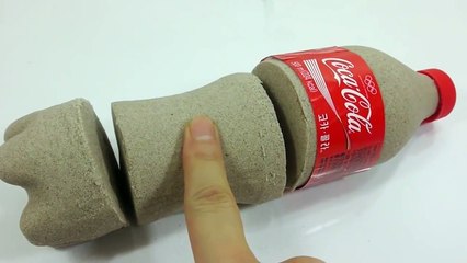 Coca Cola Kinetic Sand DIY How To Make Learn Colors Slime Foam Clay Icecream-qnCdX13