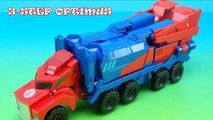 OPTIMUS PRIME ROBOTS IN DISGUISE 3-STEP CHANGER TOY VIDEO-eX