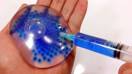 DIY How to Make 'Pororo Colors Gummy Pudding' Learn Colors Slime Big Syringe-Io99qU7