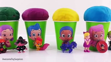 Descargar video: Bubble Guppies Paw Patrol Mickey Mouse Clubhouse Cups Play-Doh Dippin Dots Learn Colors Episodes