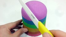 Baby Doll Bath Time Colors Kinetic Sand Cake Toy Surprise Learn Colors-Eb4hN-