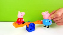 Peppa Pig - PURPLE SAND! Toy Trucks & Tractors LEGO House Play Doh Toys for Kids. Videos for kids-lXf81MZME