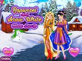 Disney Princesses Elsa Anna Rapunzel Snow White Winter Fun Dress Up Game for Girls