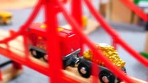 Toys Demo - BRIO Cars & Trains - BARRIER RULES! Toy Railway Trains & Trucks Videos for Kids-0