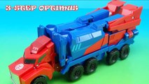 OPTIMUS PRIME ROBOTS IN DISGUISE 3-STEP CHANGER TOY VIDEO-eXwGqP