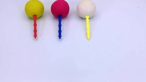 Learn Colors & Number From One To Nine Play Dough Lollipops  Animal Vehicles Molds Fun for Kids-qYb