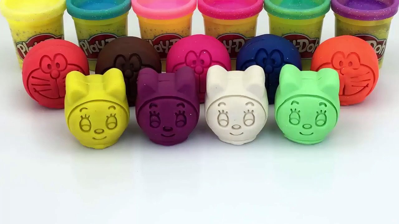 Kinder Joy & Play Doh Doraemon Ice Cream fruits Molds Fun and Learning Colors for Kids-EnQycW