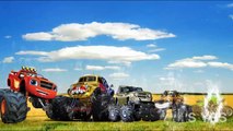 Mega Gummy Bear Crying Crashed with Monster Truck! Finger Family Nursery Rhymes for Kids