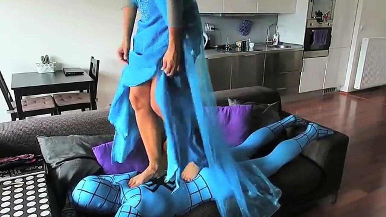 Frozen Elsa vs Maleficent! Spiderman vs Cinderella Shoes w/ Joker! Funny Superheroes