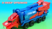 OPTIMUS PRIME ROBOTS IN DISGUISE 3-STEP CHANGER TOY VIDEO-eXwG
