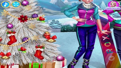 Winter Holiday Fun Disney Princess Frozen Sisters Elsa And Anna Dress Up For Christmas Fun