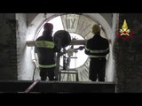 Camerino (MC) - Terremoto, messa in sicurezza campanile Duomo (12.02.17)