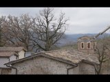 Saccovescio di Preci (PG) - Terremoto, messa in sicurezza chiesa di Santo Spes (09.02.17)