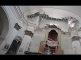Castelvecchio di Preci (PG) - Terremoto, lavori per campanile chiesa San Giovanni (09.02.17)