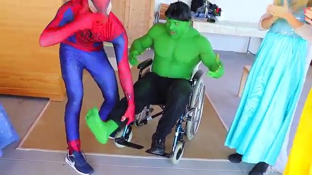 Mashas DOLL was crushed by Jokers CAR with Frozen Elsas Chupa Chups and Spidermans Pho