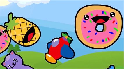 Cats, Hamburger, Planes ABC Alphabet song for kids, nursery rhymes songs, education animat