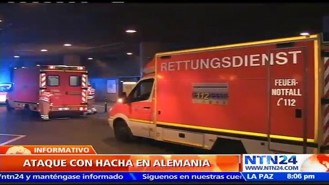 Al menos cinco personas heridas deja ataque de un hombre armado con un hacha en estación de trenes de Alemania