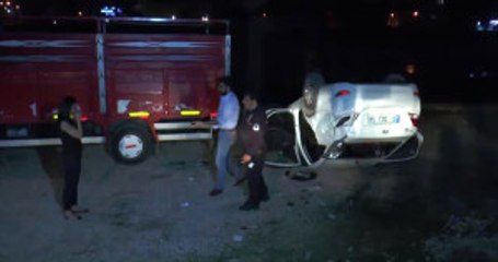 Uygulama Noktasından Kaçan Sürücünün Kullandığı Araç Devrildi