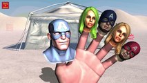 PEWDIEPIE VS CAPTAIN AMERICA SUPERHERO BATTLE Finger Family | 1 HOUR | 3D Nursery Rhymes