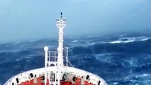 Ships in storm Horrible Footage!!