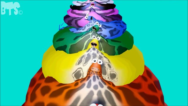 Rainbow Slime Surprise Eggs 3D for Learning Colors / Colours with Helicopter for Kids Baby