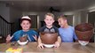 Chocolate Surprise Egg Giant Ice Cream Sundae Challenge! Kids Eat Real Food - Candy Challenges!-QsEbid