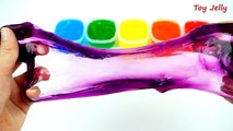 Aprender los Colores DIY Cómo Hacer Limo Arcilla Jelly Monstruo Gigante Jeringa Juguete de Play Doh Sorpresa