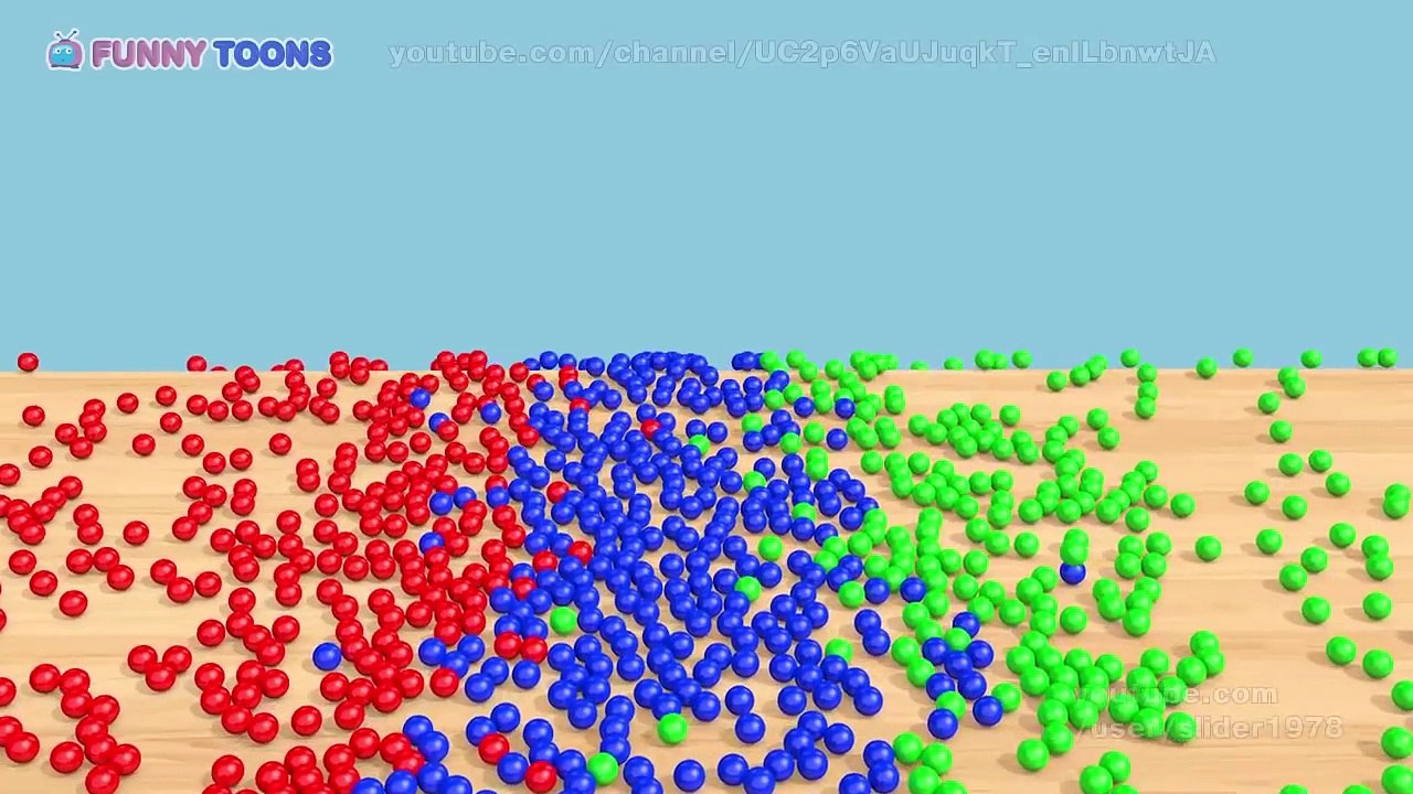 Learn colors for kids with balls