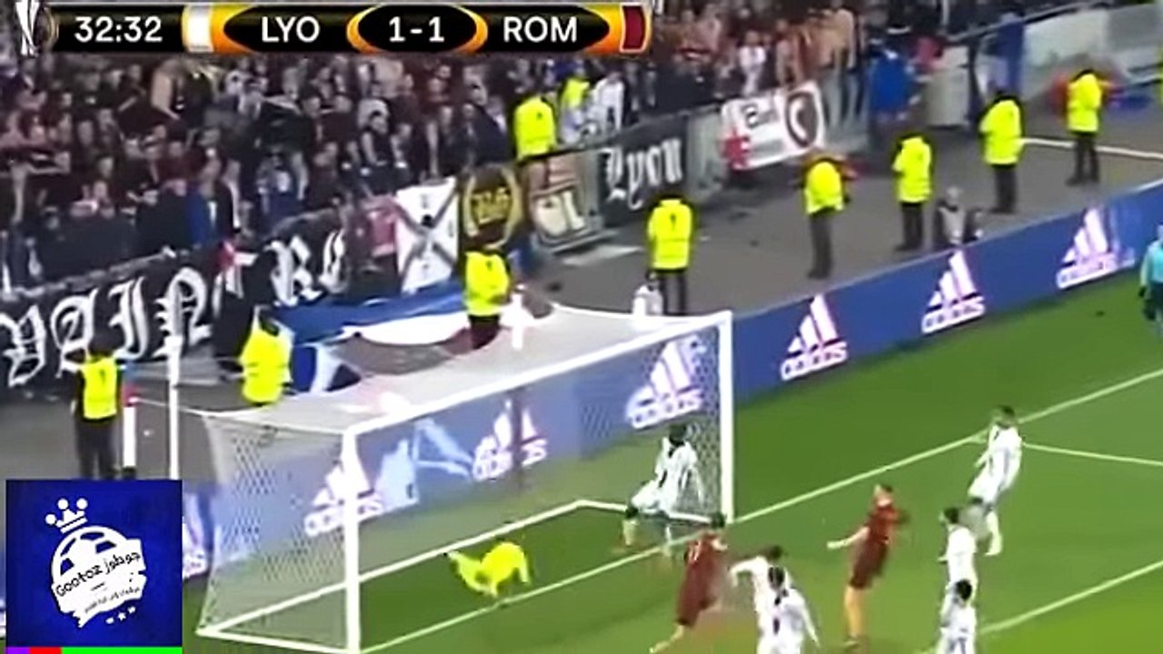 أهداف مباراة روما 2-4 اوليميبك ليون الدوري الأوروبي 9-3-2017