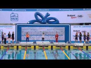 Women's 100m freestyle S10 | Victory Ceremony | 2014 IPC Swimming European Championships