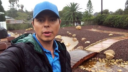 Dry river bed landscape functions