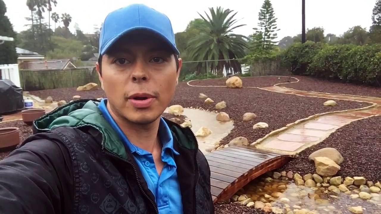 Dry river bed landscape functions