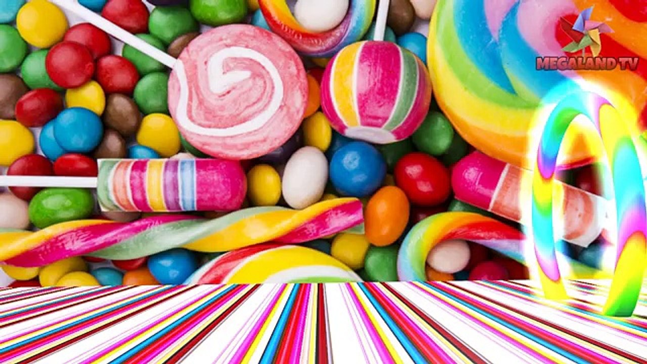 Учим цвета с 3D Пакман lollipop для детей малышей