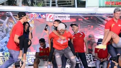 Beermen get minute with fans after another title success