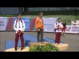 Women's 400m T20 | Victory Ceremony | 2014 IPC Athletics European Championships Swansea