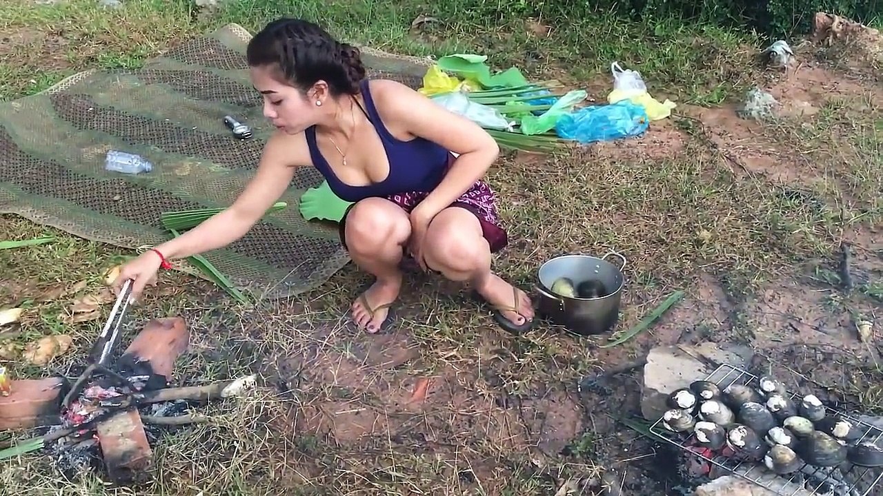 village food factory - how to cook shell   Asian food