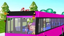 Wheels Of The Bus Go Round Nursery Rhymes For Kids | Top 3D Animated Rhymes For Children
