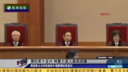 Güney Kore Cumhurbaşkanı Park, Anayasa Mahkemesi'nce Azledildi