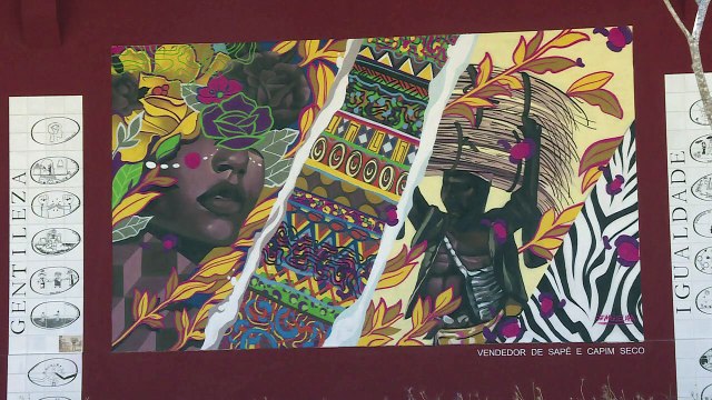 Artistas brasileños honran con grafitis a pintor francés en Rio