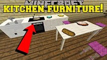 PAT AND JEN PopularMMOs Minecraft: 5 PIECES OF EPIC KITCHEN FURNITURE!!! - Custom Command