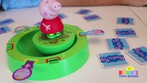 FUN PEPPA PIG TUMBLE & SPIN GAME Surprise Egg Minions Silly Funny Memory Activity Kids Sur