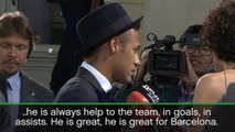 Villa thrilled by Neymar contribution to Barca