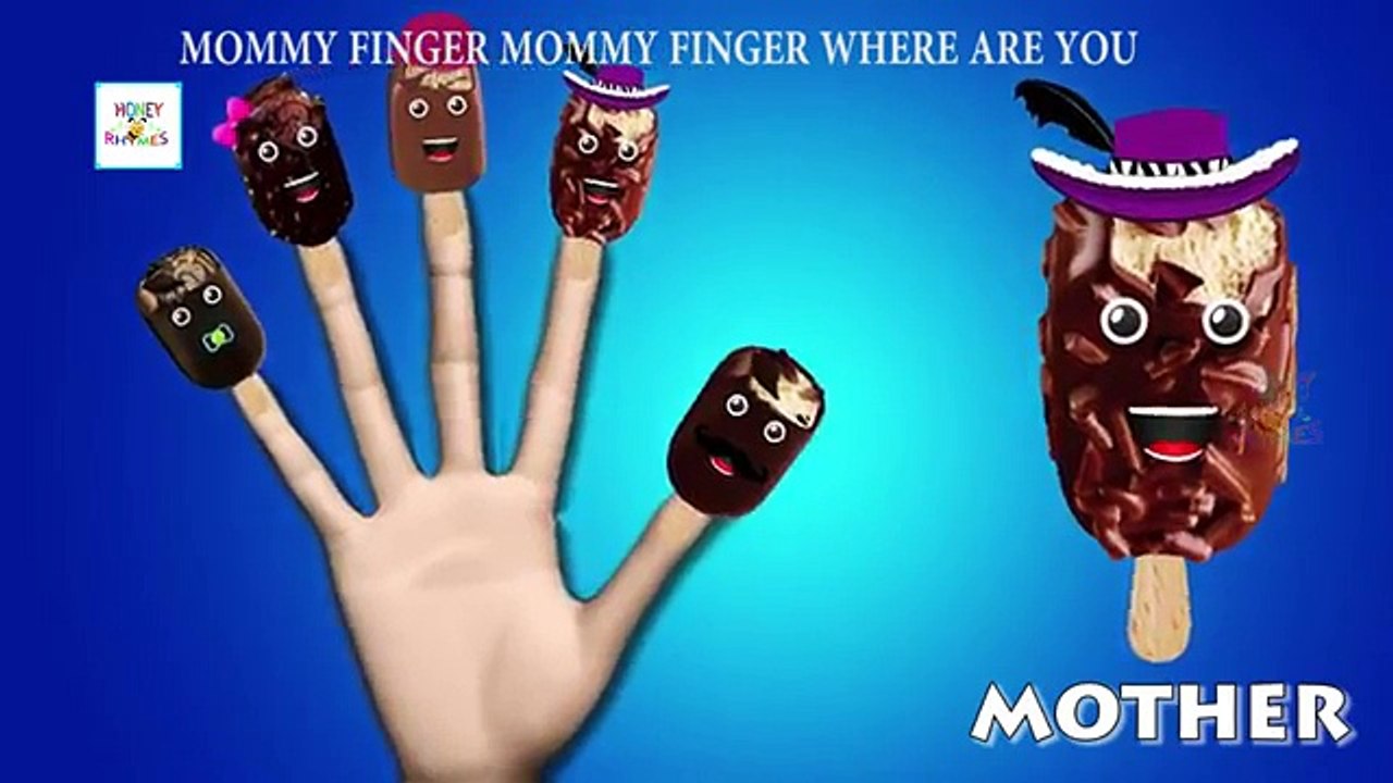 Палец семья мороженое семья детская рифма | мороженое палец семья потешки для детей в 3D