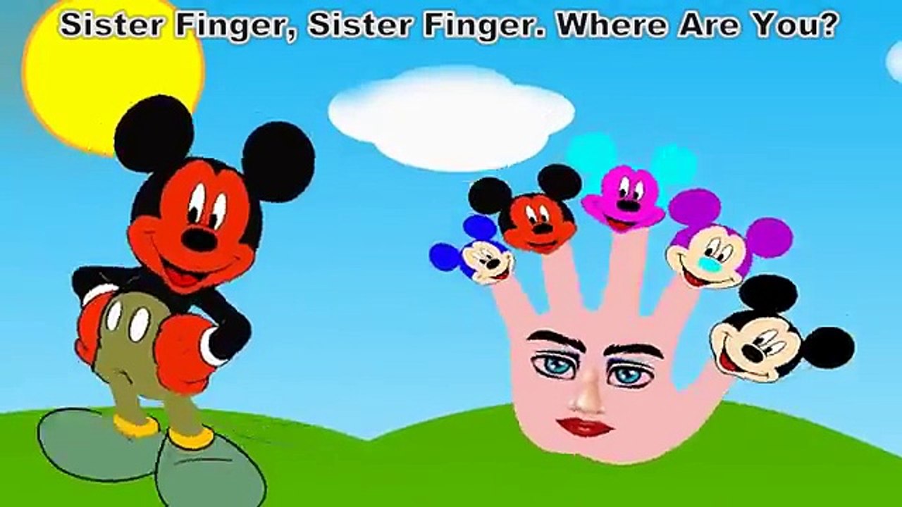 Mickey Mouse Finger Family | Nursery Rhymes | The Finger Family Song | Songs For Children