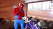 Balloons - Spiderman FROZEN ELSA Maleficent Spider man vs Joker SuperHero in real life IRL